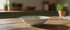 Juego de Vajilla de Cerámica con Diseño Floral de 8 Piezas, Estilo Brocado, para Fiestas - Product Image 2