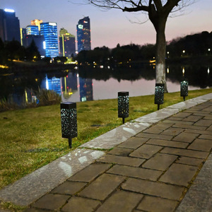 Luces solares de jardín para exteriores, impermeables, LED, para decoración de patio y césped, con celda solar mono Si y 2 años de garantía. - Product Image 1
