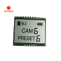 SML0271 Modul LCD TN 7-Segmen 2-Digit 3.0V Reflektif Positif untuk Perangkat BLE Preset Kamera
