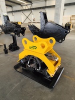 Compacteur vibrant hydraulique HOPE Excellent avec plateforme à embrayage pour excavatrices de 5 à 9 tonnes, 2000 tr/min, compactage durable du sol