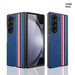 เคสโทรศัพท์พับได้ Huanmin สำหรับ ZFold ลดราคา 40% พร้อมสายสะพายแบบถักและแผ่นหนังลายรวงข้าว ดีไซน์เรียบหรูสำหรับนักธุรกิจ - Product Image 2