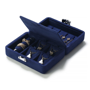 Luxury Microfiber Jewelry <b>Box</b> With Metal Clasp Portable Gift Storage Case For <b>Ring</b> Necklace Pendant Fine Jewelry - Product Image 3