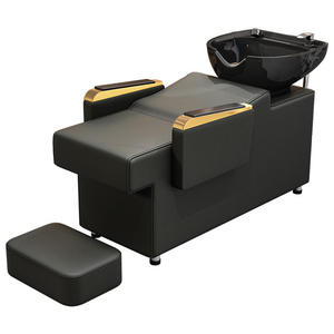 k Modern minimalist salon shampoo chair high-density <b>sponge</b> ceramic basin salon furniture - Product Image 1