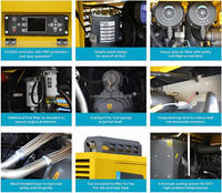 Compresseur d'air à vis mobile portable à moteur diesel Atlas Copco XAHS400 PACE 5-12 bar 410-360cfm 12-10m³/min pour l'exploitation minière, le forage et les explosions