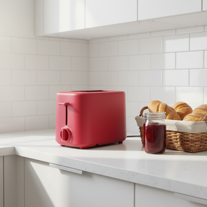 <span class=keywords><strong>Grille</strong></span>-<span class=keywords><strong>pain</strong></span> électrique Ousheng 700W 2 fentes mini avec bouton en bois, design anti-chaleur et fonction de sortie automatique pour la maison ou l'hôtel - Product Image 1