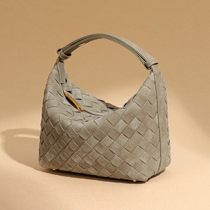Nouveau Sac Tissé en Faux Daim Printemps 2026 – Mini Sac Fourre-tout Décontracté de Luxe Léger et Polyvalent pour Femme, Idéal pour Boîte à Bento - Product Image 4