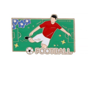 Pin Esmaltado Plateado Ecológico con Emblema de Fútbol de EE. UU., Canadá y México, Bandera Americana, Logotipo Personalizado, Regalo Coleccionable para Aficionados - Product Image 5