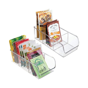 Wholesale Plastic Clear Food Packet Kitchen Storage Organizer Bin Caddy