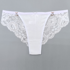 <strong>Women's</strong> Intimates <strong>Underwear</strong> 5 EU Sizes <strong>S</strong> M L XL XXL Hipsters Soft Ribbed Cotton Sexy Transparent Back Lady Panties - Product Image 6