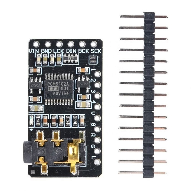 PCM5102 DAC Decoder 3.5mm Stereo Jack I2S Player Module