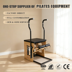 Silla de Estabilidad ZENJOY de Madera Maciza de Roble con Asa Curva para Entrenamiento del Core, Equipo de Equilibrio Ajustable para Uso en Casa, Estudio o Gimnasio - Product Image 1
