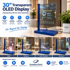 Écran d'affichage numérique interactif sur pied avec écran OLED transparent de 30 pouces pour la publicité en magasin de détail - Product Image 4