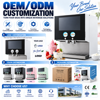 Machine distributrice automatique de yaourt OEM ODM, machine à yaourt à double saveur pour boulangerie et café