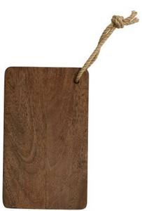 Planche à découper en bois rectangulaire avec poignée durable et surface polie, en vente - Product Image 6