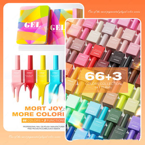 ชุดยาทาเล็บเจลยูวีแบบแช่สี 66 สีใหม่ ขนาด 15 มล. ปลอดสารพิษ ปราศจาก TPO HEMA ยาทาเล็บเจลติดทนนาน ผลิตภัณฑ์ดูแลเล็บ - Product Image 2