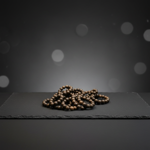 Pulsera de Madera de Agar Negra Natural, Cuentas de Madera de Oud, Pulsera de Oración, Cuentas de 8mm a 18mm, Joyería Budista para Meditación, Venta al por Mayor - Product Image 1