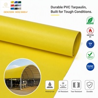 Abri pour bétail en bâche tissée robuste en PVC enduit à la couteau avec protection UV
