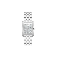 Chic Courbe MOP Carré Cas Alliage Bande Verre Cadran Quartz Mouvement Montre De Mode