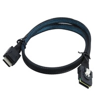 OCuLink SFF-8611 4i zu Mini SAS SFF-8087 Kabel 0,5M 12Gbps PCIe Internes Server-RAID-HBA-Speicher-Verbindungskabel