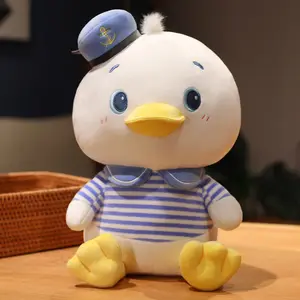 AIFEI oyuncak yeni donanma ördek bebek peluş oyuncak yastık üreticisi toptan çocuk günü hediye yaratıcı