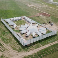 Maison préfabriquée de cabine extérieure de panneau sandwich portatif de AH-FC5076 sur la plage
