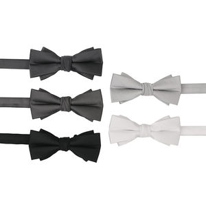 Pajaritas <span class=keywords><strong>de</strong></span> Color sólido brillante Self Tie Bowtie Skinny Classic Formal Matte Poly Jacquard Bowties Wedding Party <span class=keywords><strong>para</strong></span> hombres y <span class=keywords><strong>adolescentes</strong></span> - Product Image 4