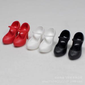 Nouveauté 2024, vente en gros de jouets, poupée à 6 points, Blythe <span class=keywords><strong>Momoko</strong></span> Jenny, réplique de supermodèle, collection, rouge, blanc, noir, talons hauts de 2 cm, chaussures - Product Image 3