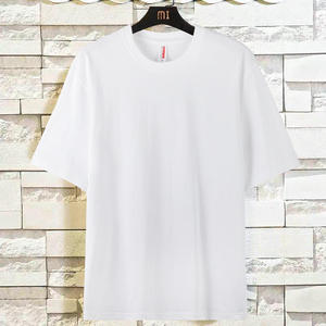 เสื้อยืดผ้าฝ้าย 240 กรัม แขนสั้น สีพื้น ทรงหลวม สวมใส่สบาย รับสกรีนโลโก้ เสื้อกลุ่ม เสื้อทีม - Product Image 1