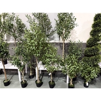 Arbre d'olivier artificiel hautement réaliste YILUN, 90-270 cm, résistant aux UV, faux olivier avec pot, décoration intérieure pour la maison, le bureau, l'hôtel