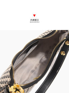 กระเป๋ากุ๊นผู้หญิงสีสันสดใสกระเป๋าสะพายไหล่หรูหราพร้อมสายรัดสองเส้นถอดออกได้จากกว่างโจว - Product Image 3