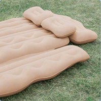 Lit gonflable pliable et matelas de couchage pour utilisation sur la banquette arrière du SUV - Voyage en famille