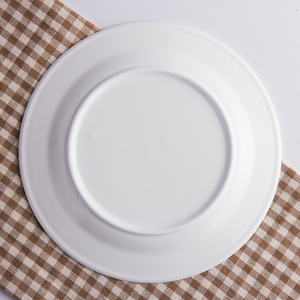 Wholesale Custom Size White Ceramic Dinner Plates for Restaurant and Home Use - Product Image 5