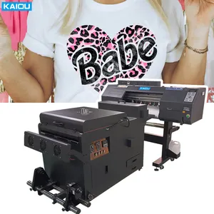 Factory Direct Sale 4-head I3200 Digital DTF Printer 60cm T-shirt DTF Printing Machine Shake Powder DTF Printer