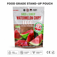 Sachet alimentaire réutilisable en CPE de qualité alimentaire, imprimé par gravure, recyclable, à fond plat