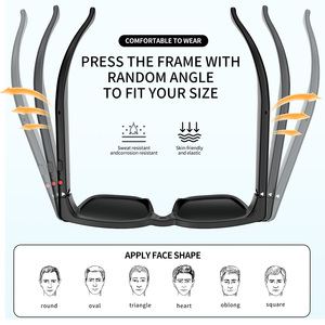 <span class=keywords><strong>Lunettes</strong></span> intelligentes IA avec caméra, enregistrement vidéo et audio 1080P - Product Image 2