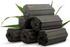 Charbon de bois de bois et de bambou à faible teneur en cendres et inodore - Idéal <span class=keywords><strong>pour</strong></span> les grillades sur balcon et terrasse d'appartement, qualité <span class=keywords><strong>alimentaire</strong></span> - Product Image 4