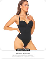 Nouveau grande taille ventre contrôle réglable bandoulière colombien Fajas Sexy string une pièce femmes corps Shaper
