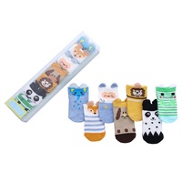 Coffret cadeau de chaussettes pour nouveau-nés, ensemble pour bébé fille et bébé garçon, chaussettes pour 7 jours
