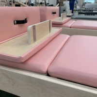 Plataforma de Estiramiento Dinámico para Entrenamiento de Core, Extensor de Pilates Blanco en Oferta, Reformer de Pilates de Madera de Arce Gruesa con Riel Completo