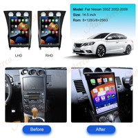 Autoestéreo Android con Carplay para Nissan 350Z 2002-2009, Pantalla Tesla, GPS para Auto, Reproductor Multimedia, Radio, Unidad Principal
