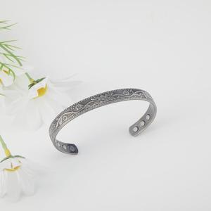 Gelang tembaga halus Bangle energi kesehatan terapi penyembuhan magnetik perhiasan Fashion Aksesori - Product Image 6
