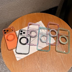 เคสโทรศัพท์ใส TPU อะคริลิคแบบเรียบง่าย พร้อมวงแหวนแม่เหล็ก สำหรับ iPhone 13 14 15 16 17 pro max ขายส่ง - Product Image 5