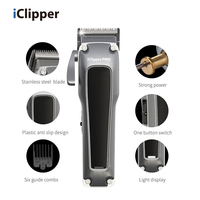 IClipper-K77 Tondeuse Professionnelle à Cheveux Moteur Sans Balais Utilisation Barbier Lame DLC Tondeuse Cheveux