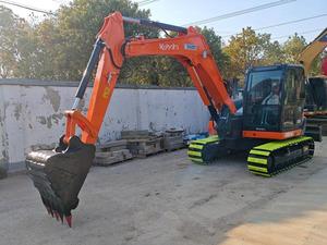 รถขุดตีนตะขาบ Kubota KX080-4 มือสอง สภาพดีเยี่ยม ได้รับการรับรอง EPA CE ชั่วโมงการทำงานต่ำ 8 ตัน รวมเครื่องยนต์ มอเตอร์ และปั๊ม - Product Image 2