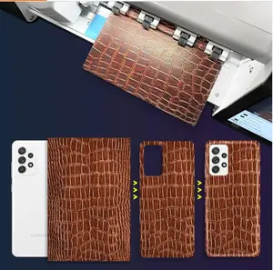 Factory Supply Universal 3D Embossed Back Film Phone Rear Sticker mobile Female Locomotive Pattern for Cutting Machine