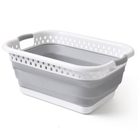 Panier à linge pliable en PP, vente en gros d'usine, panier à linge pliable, panier de rangement pour salle de bain, bac à linge portable