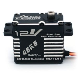 JX เซอร์โว BLS-12V7146เหล็กความแม่นยำสูง71g 12V โครงสร้างกรอบอลูมิเนียม CNC แบบเต็มรูปแบบมาตรฐานไร้แปรงแบบดิจิตอล JR 265mm - Product Image 1