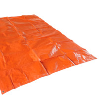 Feuilles de plastique PE multi-usages de couleur orange, bâche laminée HDPE, couverture de camion, tissu plastique, bâche d'emballage en balles