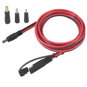 Conector de 2 pines, desconexión de liberación rápida, enchufe Sae a CC, cable de alimentación de 8mm, extensión SAE