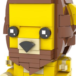 Cabezas de ladrillos de León Animal minifigs, Kits de construcción de ladrillos compatibles con leguoguo mould King Juguetes - Product Image 6